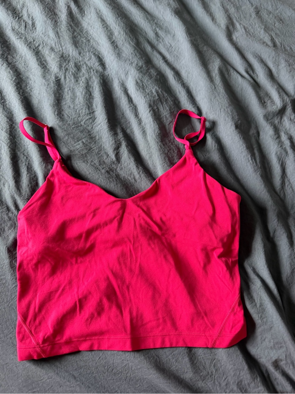 lululemon athletica Hot Pink Cropped Cami Tank